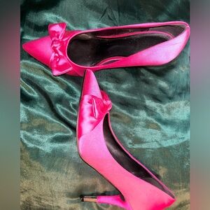 Hot pink high heels